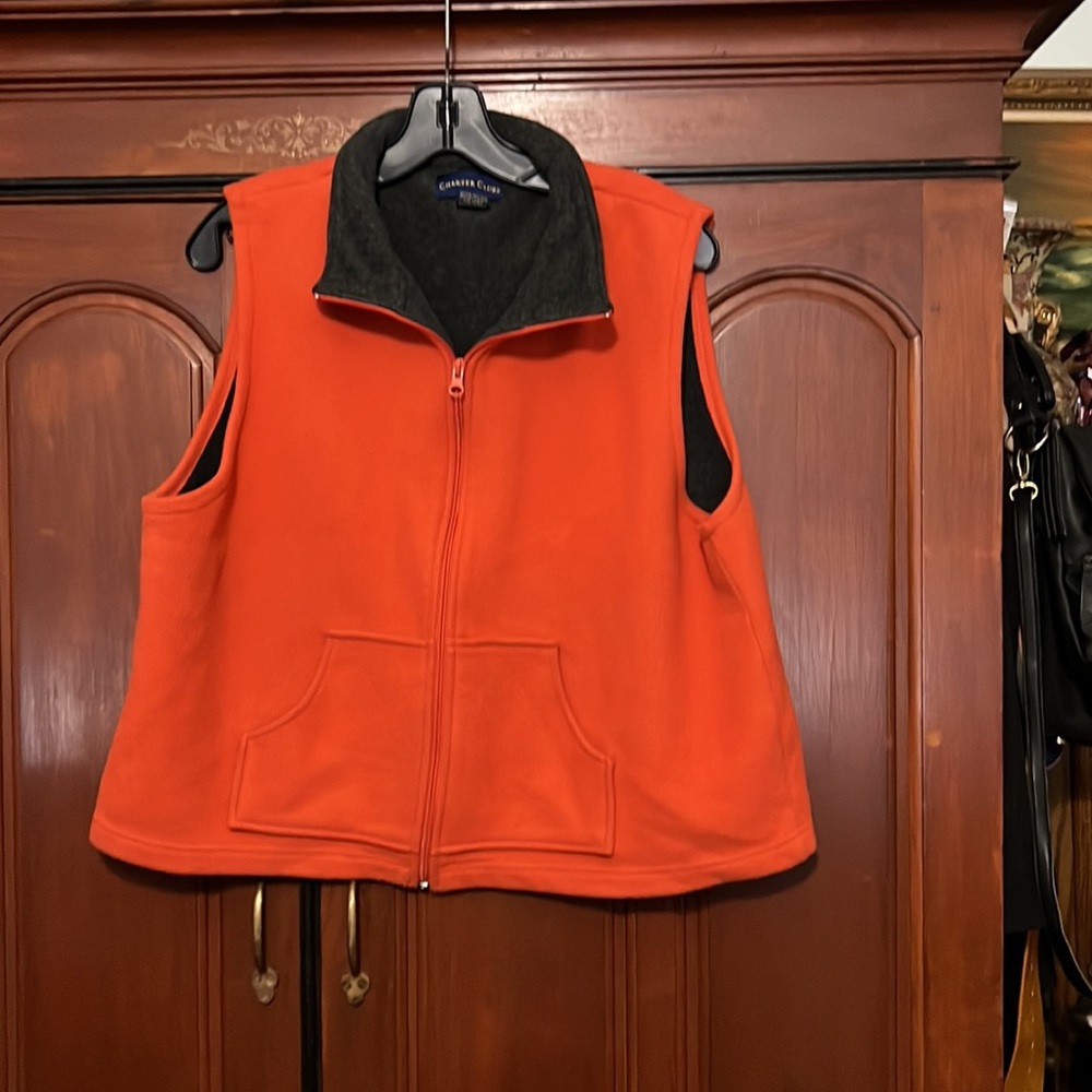 Charter Club Unisex Full Zipper Lined Vest Size XL